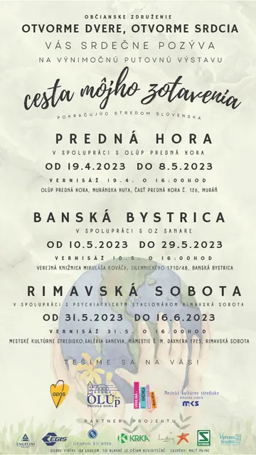 Plagát výstavy Cesta môjho zotavenia