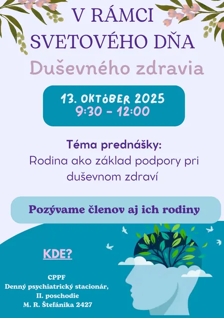 Stretnutie klientov a ich rodín pri príležitosti: Svetového dňa duševného zdravia 💚